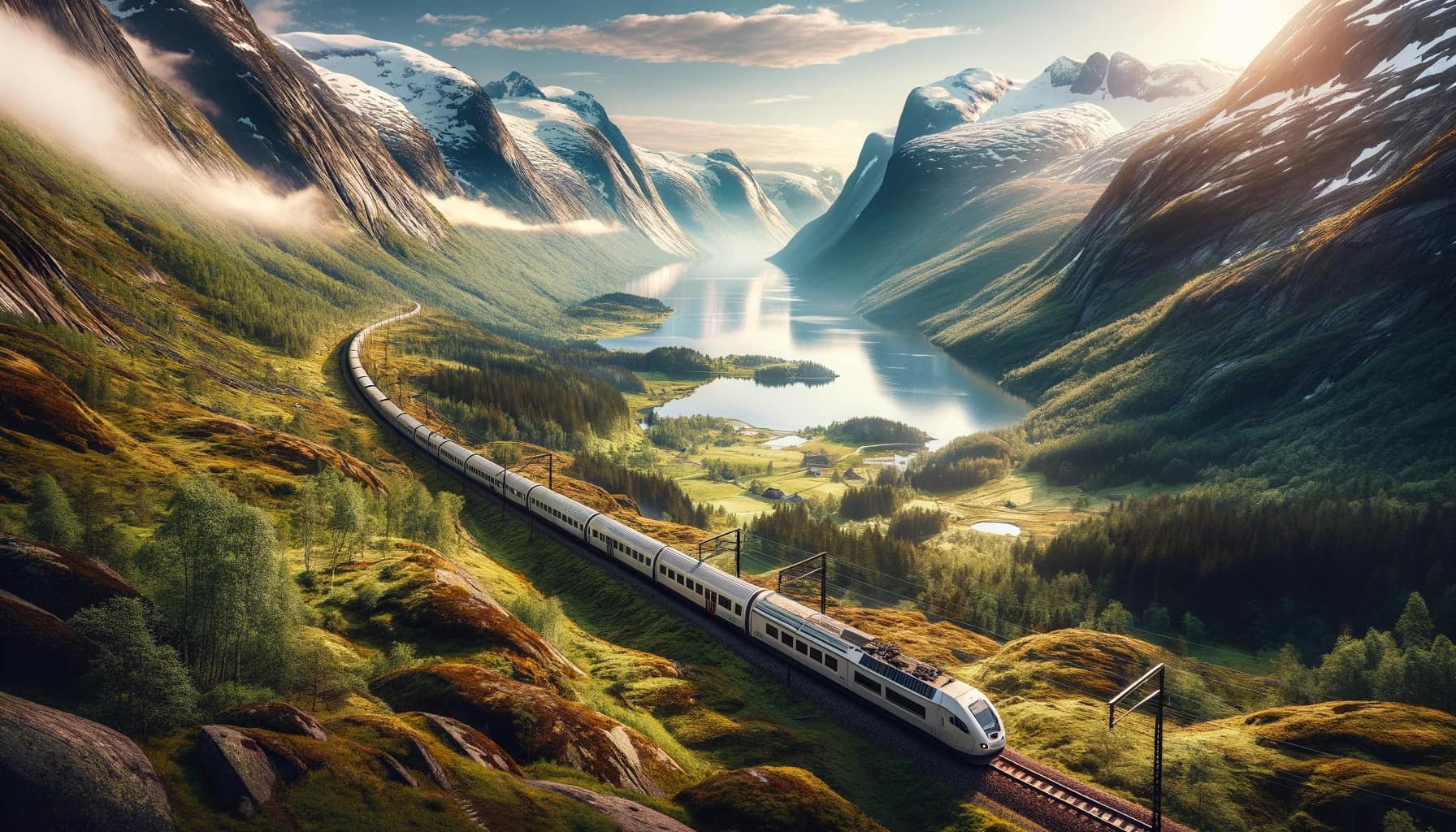 Bergen Line train ride in Norway